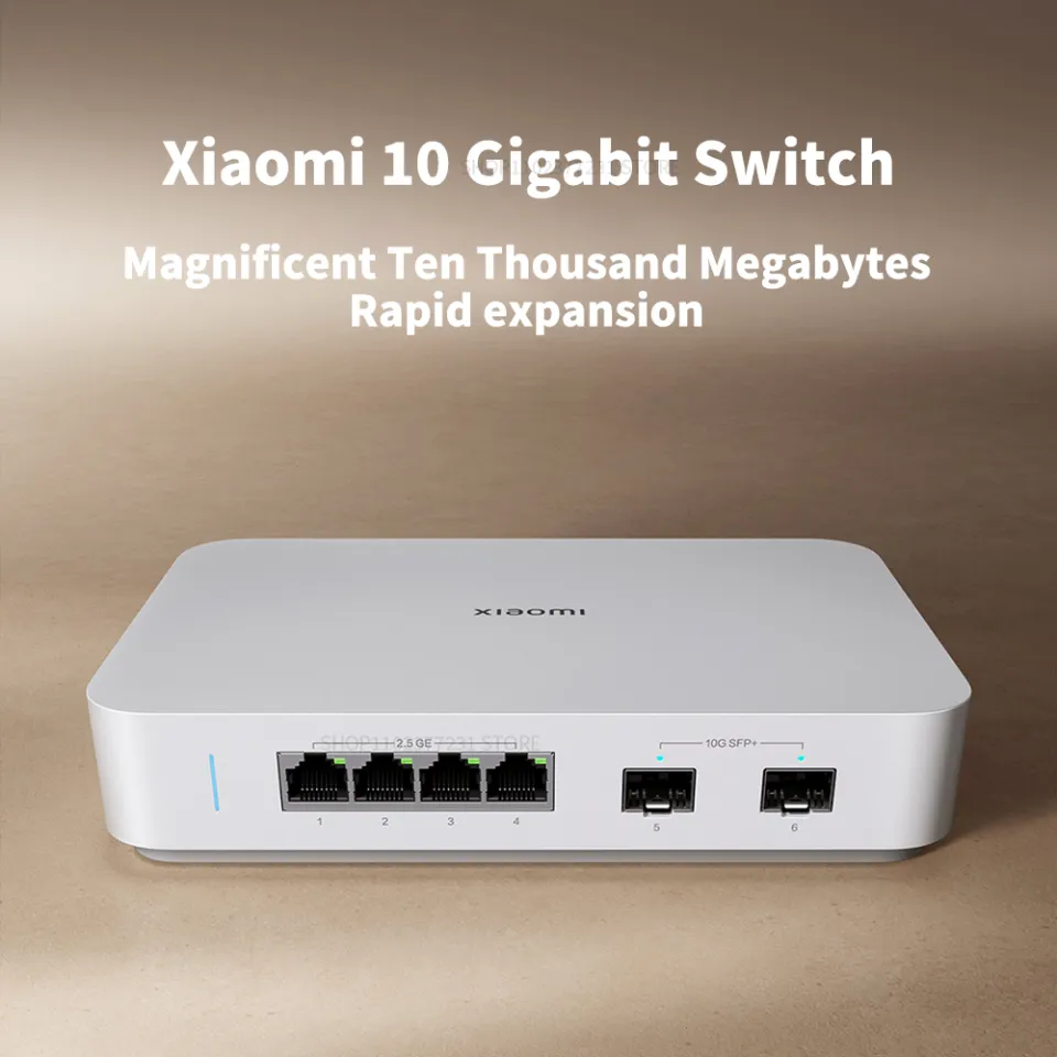 NEW Xiaomi Mi 10G Ethernet Switch Mini Network