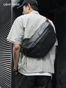 Mens Messenger Bag Fashion Brand Large Capacity Chest Bag Leisure Travel Shoulder Bag Mens Sports Waist Bag Functional Riding Backpack