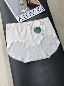 Seamless Modal High Waist Womens Underwear Breathable Moisture Wicking Algae Antibacterial Soft Elastic Triangle Panties