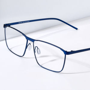 FONEX Pure Titanium Glasses Men Brand Design Square Eyeglasses Business Full-Rim Japanese High-Quality Ultralight Custom Optical Eyewear 8526