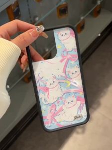 🖤 เคส Pro Max 15 14 13 12 11 iPhone 11 แฟชั่น การ์ตูน แมว กล่องดำ ป้องกันการตก Case ส่งจากไทยใน 24ชม