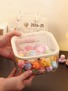 ONE-C1330 Laci Box Organizer Transparan Aestethic / Kotak Penyimpanan Drawer Storage Box Multifungsi