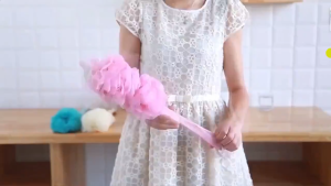 1pcs Back Scrubber for Shower Loofah Long Handle Bath Body Brush Soft Nylon Mesh Sponge for Shower Loofa