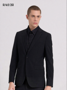 Fine Wool Black Formal Suit Autumn Winter