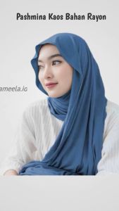 Hijab Pashmina Kaos Rayon Premium Oval Shameelaid