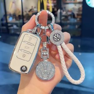 TPU ốp khoá Volkswagen Beetle Polo Sharan Jetta Tiguan Allspace Scirocco - Trắng Bạc