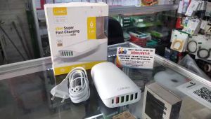 Ổ cắm điện thông minh 65W 6 USB LDNIO - A6573C - 1PD 65W + 1 QC3.0 + 4 Auto-ID Cáp 15m