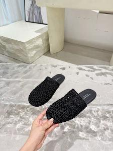 Womens Breathable Mesh Upgraded Slip-On Sandals Korean Style Flat Bottom Rubber Sole Low Heel Summer 2025 Daily Wear