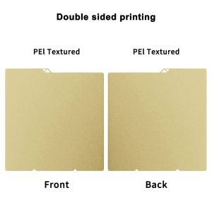 begrint | 264x276mm Build Plate for Anycubic Kobra S1 S1C Kobra X Kobra 4 Textured PEI PEO PET Spring Steel Sheet 3D Printer Bed Plate