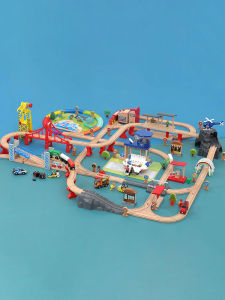 Childrens Wooden Magnetic Educational Building Blocks Toy Train Track Set Compatible for Boys And Girls Hape Interactive Learning