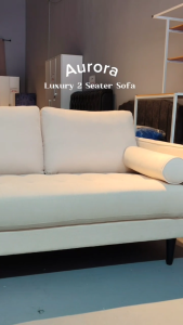 [FREE INSTALLATION] BETTY AURORA Luxury  2 Seater / Fabric Upholstery / Modern Classic Sofa Set