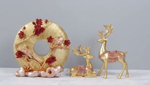 (2 ชิ้น) กวางนำโชค สร้างสรรค์ ตกแต่งห้องนั่งเล่น ระเบียง บ้าน ตู้วางทีวี ตู้ไวน์ ตกแต่ง ของขวัญ หมายถึง โชค ของตกแต่งโต๊ะ ของตกแต่งบ้าน คุณอยู่ที่ สินค้า