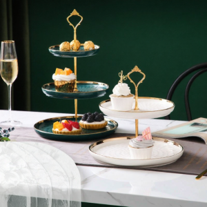 MAIYUQI | Fashionable Ceramic Fruit and Snack Tray 3 Layers