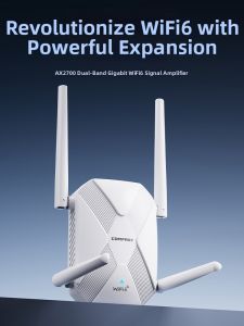 Comfast | WiFi6 Signal Booster Repeater 5GHz Dual Band Gigabit Speed Wall Penetration Long Range XR187