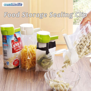 JustLiving Food Bag Clipswith Pour Spouts Bag Clips for Food for Restaurant Great Clips Bags for Kitchen Suitable for Small Particle Food/ Liquid/ Flour and Baby Food Storage Organizer