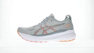 ASICS Women GEL-KAYANO 31 Running Shoes in Piedmont Grey/Papaya