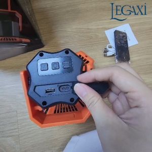 Quạt mini cầm tay tích hợp sạc điện thoại máy tính bảng cổng USB Type C pin 10.000mAh Legaxi