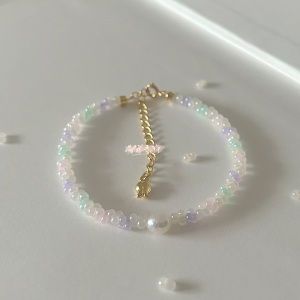 Peanut Beads Bracelet Color Bead Dopamine Color Matching Young Adult Heart Xiaoqing New High Color Value Beaded Girlfriend Gifts