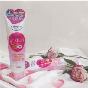Sữa rửa mặt tẩy trang Nhật Kose Softymo Hyaluronic Acid Cleansing Foam NL261 làm sạch dưỡng ẩm 190g