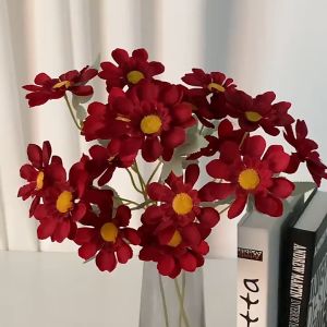 (6 kuntum) Bunga Krisan Moon/Sun Chrysanthemum Artificial