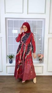 PROMO CUMA HARI INI..COD BAYAR DI TEMPAT / Gamis Batik Dewasa Gamis Batik Wanita Gamis Katun Size S M L XL XXL XXXL Gamis Modern Gamis Batik Pekalongan