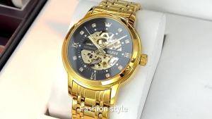 OLEVS | OLEVS 9901 Đồng Hồ Cơ Tự Động Rỗng Sang Trọng Dành Cho Nam Giới Dây Đeo Bằng Thép Không Gỉ Phát Sáng Chống Thấm Nước Hiển Thị Số La Mã