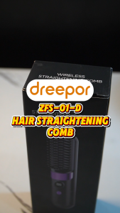 Dreepor Hair Straightener Brush Wireless 2 In 1 Cordless Straightening Comb 3600mAh Fast Heating Portable