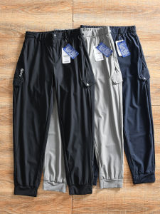 กางเกงขายาวลำลองชายทรงหลวมระบายอากาศได้ดี ทรงสามมิติ ทรงเข้ารูป กางเกงขายาวทำงานฤดูร้อน ทรงเข้ารูป สัมผัสเย็นสบาย หลากหลายสไตล์