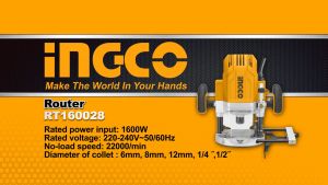 Máy phay gỗ 1600W INGCO RT160028
