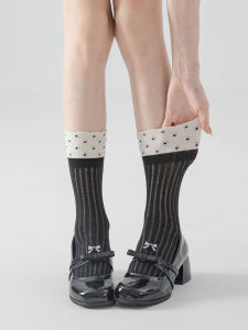 JIFANPAUL | Breathable Sweet Dots Spliced Colorful Socks