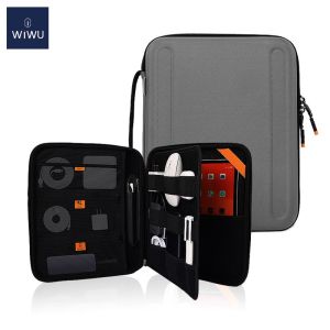 WiWU EVA Tablet Bag for iPad Pro 12.9 10.9 Shockproof Laptop Bag for iPad Pro 11 / iPad Air 5 4 Cable Organize Bags for 11 inch/12.9 inch Tablet Case