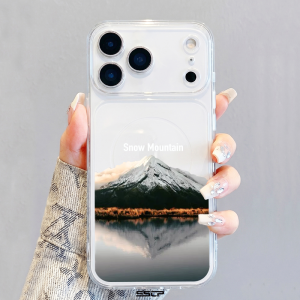 SHUXIE | Large Window Ultra-thin Transparent All-inclusive Drop-resistant Matte Stylish iPhone Case