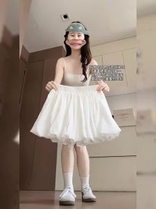 YAYANGREN | Quần Skirt A-line Đen High Waist