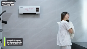 Máy sưởi gốm treo tường hoặc để bàn Yangzi HJ-809 công nghệ mới làm nóng nhanh không khô rát da không làm khó thở