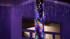 New fairy light 9M LED string light solar Christmas decoration light curtain light suitable for XMAS wedding street party outdoor lighting