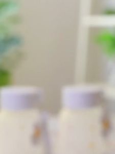 City Goods 300ml water bottle small Daisys transparent glass water bottle portable simple drinking bottle