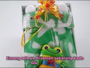 kembarshop- FREE KARTU UCAPAN paket kado lahiran bayi baby gift set box jaket plus boneka motif Tiger Harimau Aneka warna