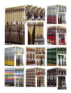 PROMO GORDEN PONI SUSUN TALI PITA TIRAI JENDELA PINTU RING10 MOTIF POLOS