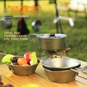 Portable Titanium Outdoor Folding Bowl