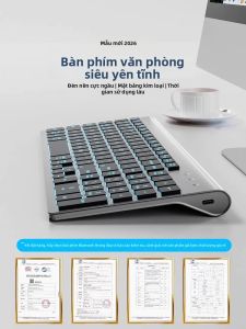 SiliconPower | Backlit Bluetooth Ultrathin Quiet Charging Keyboard and Mouse Set