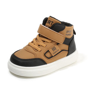 Autumn Kids High-Top Slip-On Sneakers Children Breathable Soft-Soled Running Shoes Sports Casual Shoes Kids Casual Skate Shoes