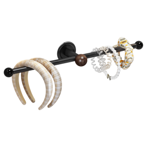 QIOEROUL | Walnut Wood Accessories Storage Wall Hanger