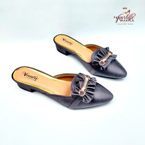 Sandal Hak Slop Pesta Sepatu Heels Cewek 4 cm Gaya Terbaru Model