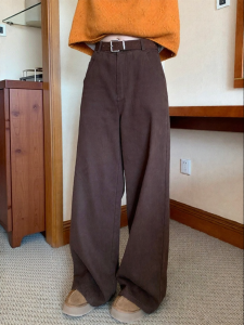 imimtuan | Quần Jeans Corduroy Vintage Retro Dáng Đẹp Cho Người Bé Nhỏ