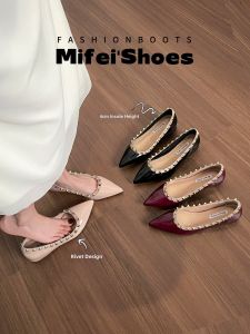 MIFEI | Rivet Leather Loafers
