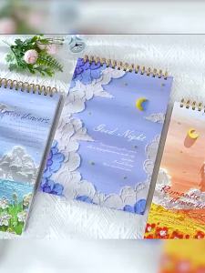 A4 16K Coil Painting Sketchbook Drawing Book Thickened Color Pencil Oil Painting Art School Office Stationery