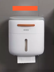 Ecoco Bathroom Tissue Box Wall Mounted Paper Towel Holder with Drawer Toilet Roll Holder Waterproof