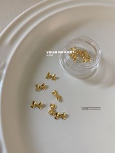 Đồ Trang Trí Móng YIFANNAIL Đồ Trang Trí Móng Hình Gấu Nhỏ Dễ Thương Có Nơ Và Chuông Màu Mini Nail Art Christmas Bear Đồ Trang Trí Móng