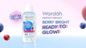 Wardah Perfect Bright Tone Up Micellar Water dengan 4X Bright Berries 100 mL