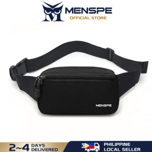 MENSPE Men Sports Waist Bag Belt Bag Fashion Men Bag Chest Bag Shoulder Bag Sports Bag Waterproof Oxford Dual Zipper Large Capacity Design Running Bum Bag Portable Gym Bag for Running Cycling Hiking Walking